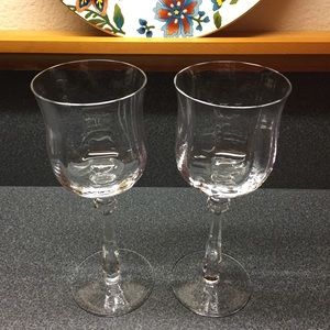 Set of 2 Mikasa Seville water glasses, Vintage